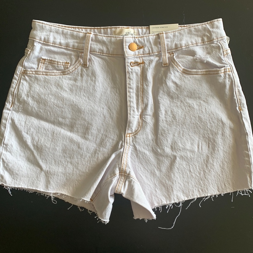 Vintage midi denim shorts